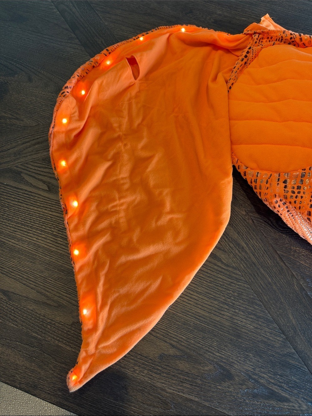 Pottery Barn Kids Bright Orange Dinosaur Pterodactyl Costume with Lights - Picture 7 of 15